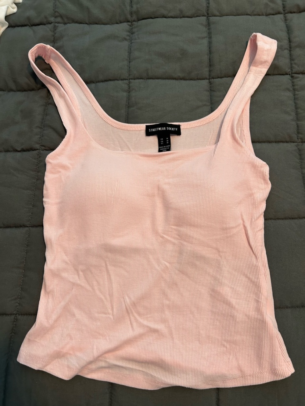 NWOT Streetwear Society Ribbed Padded Tank Top
